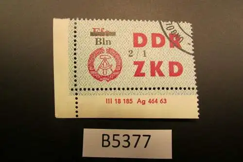 B5377 DDR ZKD C 46 X Bln auf Ffo 2/10 ungültig gestempelt DV III18 185 Ag 464 63