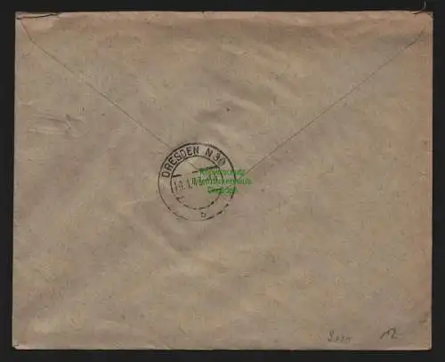 B9010 R-Brief Gebr. Hörmann A.-G. Annaberg (Erzgeb) 1943 Rudolf Bach