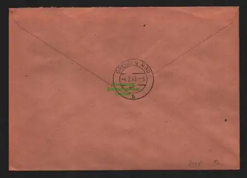 B9108 R-Brief Gebr. Hörmann A.-G. Berlin 4 h 1943 Erich Seiffert Schokoladen