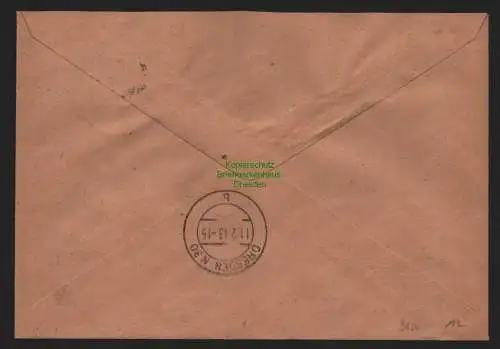 B9154 R-Brief Gebr. Hörmann A.-G. Berlin- Pankow 1 1943 Fetkenheuer & Golze