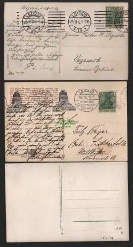 151376 3 AK Leipzig 1913 Weihe Völkerschlachtdenkmal 1912
