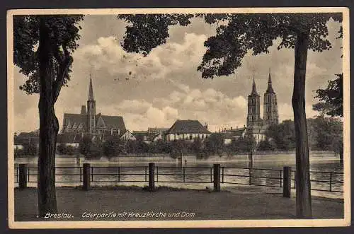 65562 AK Breslau Kreuzkirche Dom 1941