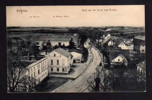 97591 AK Domslau bei Breslau Etablissement Wagner Mielert Schlesien um 1910 Bahn