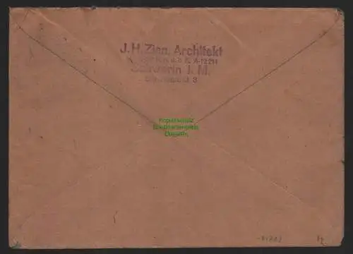 B11212 Brief SBZ Mecklenburg 1945 Schwerin nach Dresden