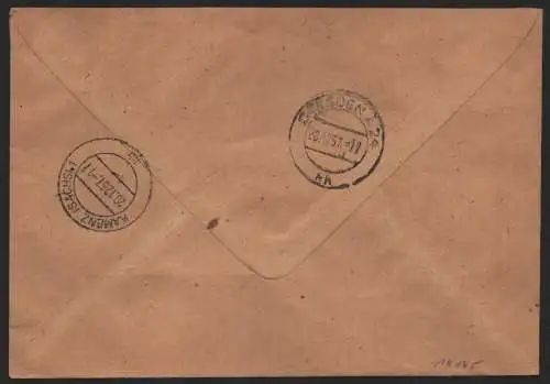 B14165 DDR ZKD Brief 1957 15 1307 Kamenz Staatliches Kreiskontor an VEB Minol Dr