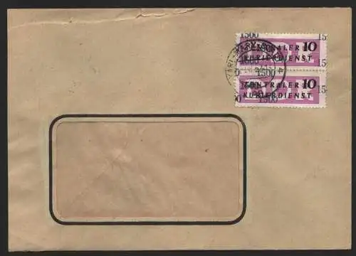 B14213 DDR ZKD Brief 1957 2x14 1500 Karl-Marx-Stadt VEB Imbal-Werk  an nach Berl