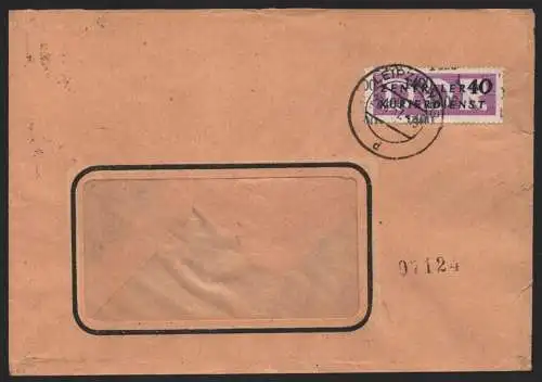 B14188 DDR ZKD Brief 1957 12 1400 Leipzig VEB Farben und Lackfabrik an nach Berl