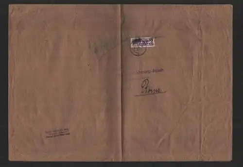 B14190 DDR ZKD Brief 1957 13 1400 Leipzig Deutsche Versicherungsanstalt an nach