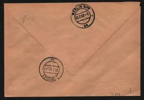 B13314 DDR Dienst ZKD 11 1400 Brief 1957 Leipzig VEB Konstruktions- ... Chemie