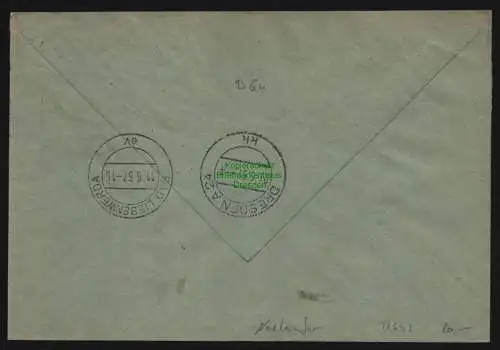 B12643 DDR ZKD 1957 7 Brief Spätverwendung unzulässig 31.5.57 nach Dresden