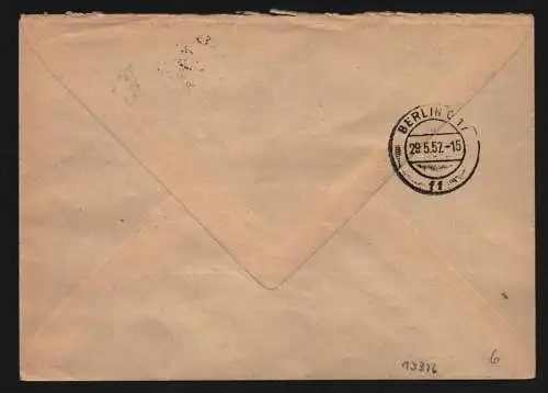 B13326 DDR ZKD 15 1600 Brief 1957 Berlin Regierung Ministerium Maschinenbau