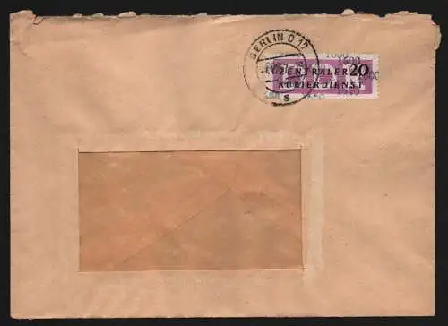 B13361 DDR Dienst ZKD 15 1600 Brief 1957 Berlin Ministerium für Handel und
