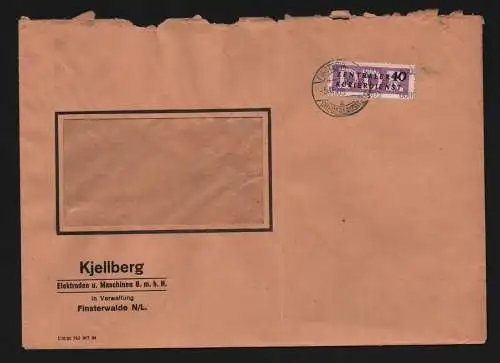 B11907 DDR ZKD 12 6003 Brief Finsterwalde N/L. 1957 Kjellberg Elektroden u. Ma