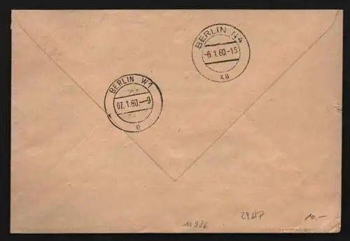 B11936 DDR ZKD Brief 29 HP Ortsbrief über 20 g. Regierung Ministerium für Land-