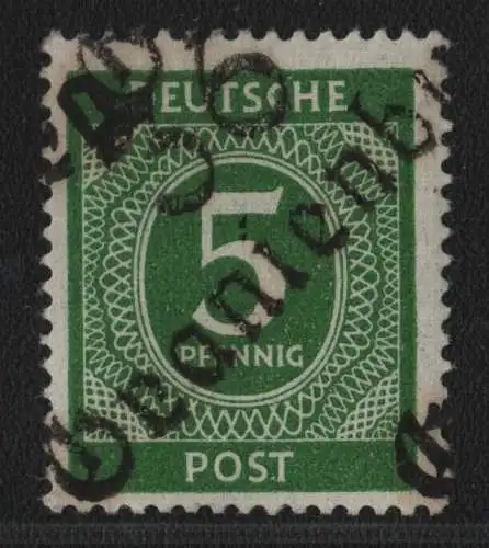 h6637 SBZ Handstempel Bezirk 36 Oranienburg Ziffer 5 ** postfrisch gepr. BPP