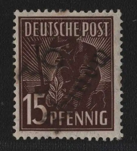 h6679 SBZ Handstempel Bezirk 36 Rhinow 15 Pfg. 171 * gepr. BPP