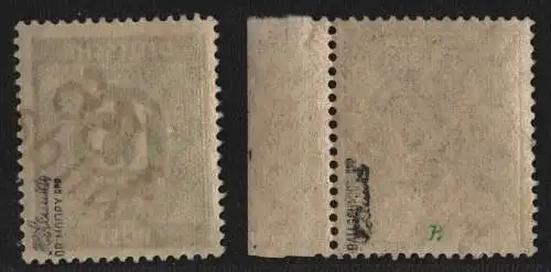 h6768 SBZ Handstempel Bezirk 36 Wildau 12 Pfg, Ziffer 15 grün ** postfrisch gepr