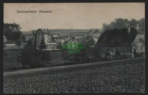 155040 AK Sommerfrische Ullersdorf bei Dresden Bühlau 1921 Forsthaus Villa Waldf