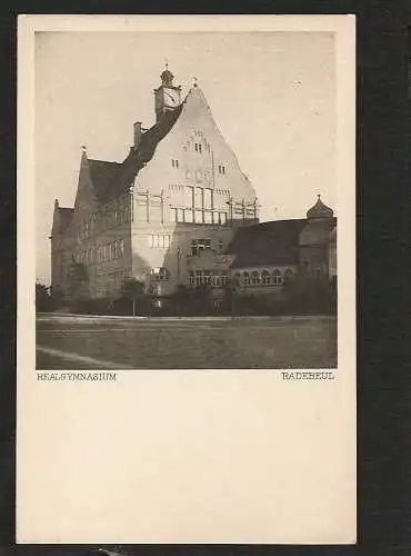 22328 AK Realgymnasium Radebeul Lößnitz bei Dresden um 1920