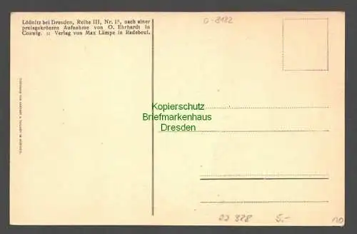 22328 AK Realgymnasium Radebeul Lößnitz bei Dresden um 1920