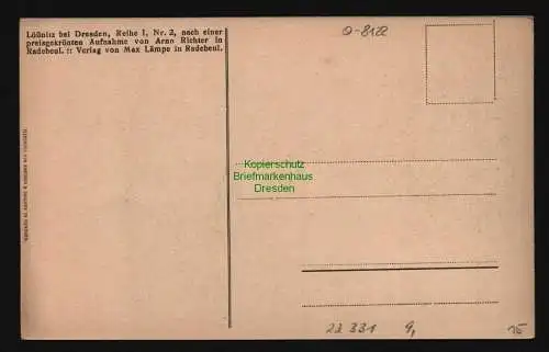 22331 AK Alt Serkowitz Radebeul Lößnitz Dresden Teihe I, Nr. 2 Verlag Max Lämpe