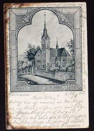 62246 AK Kirche zu Dresden Plauen 1902