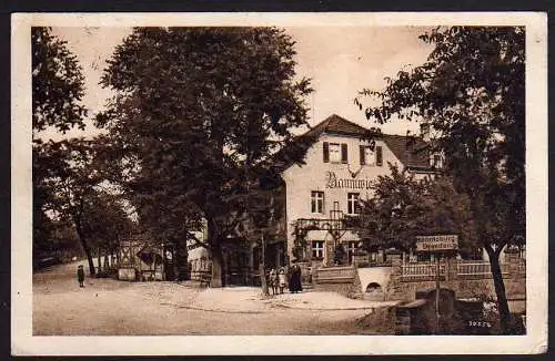 60155 AK Dresden Moritzburg Bahnwiese Baumwiese Gasthof 1922