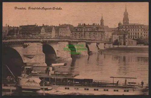155154 AK Dresden Friedrich August Brücke 1919