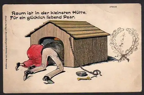 35386 AK Leipzig Bruno Bürger & Ottillie Humor Platz ist in der kleinsten Hütte