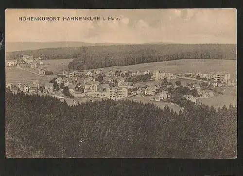 22491 AK Hahnenklee i. Harz Verlag Louis Glaser Leipzig Hahnenklee-Bockswiese