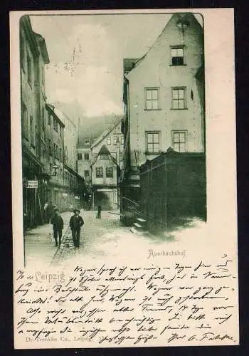 77024 AK Leipzig Auerbachshof enge Gasse 1901