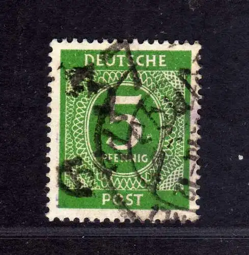 h3586 SBZ Bezirkshandstempel gepr. BPP Bezirk  37 Gadebusch Ziffer 5 oBefund