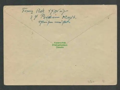 B4821 SBZ Brief Mecklenburg Parchim nach Berlin 6.11.45 nachgesendet