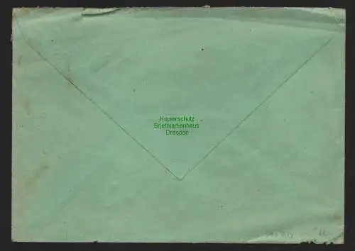 B10714 Brief DDR Propaganda Finsterwalde 1951 Wir haben uns entschieden Für Ein