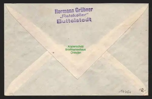 B10751 Brief DDR Propaganda Buttelstedt über Weimar Kandidaten Nationalen Front