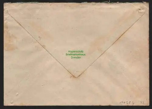 B10684 Brief DDR Propaganda Wiesenburg Mark 1951 Brüderliche Grüße Jugend Welt