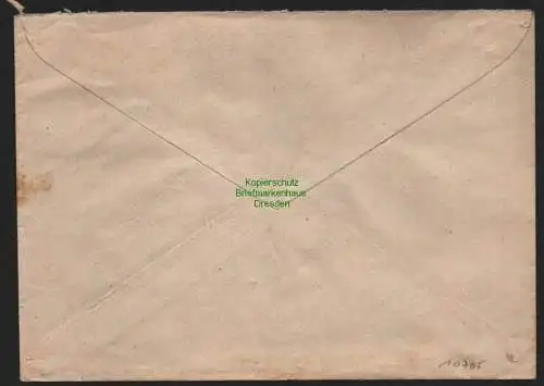 B10705 Brief DDR Propaganda Zehdenick 1951 Deine Stimme Für den Frieden