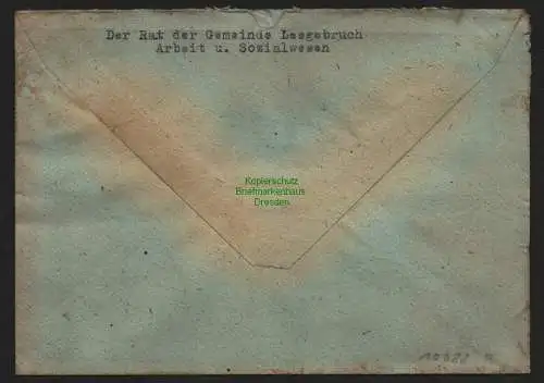 B10688 Brief DDR Propaganda Leegebruch über Velten Mark 1950 Einheit - Frieden