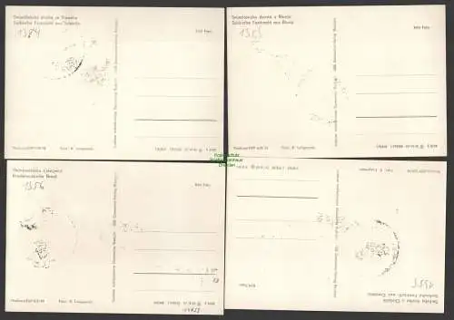 B-14659 DDR 1968 1353 - 1356 4x Maximumkarte Sorbische Volkstrachten SST Bautzen