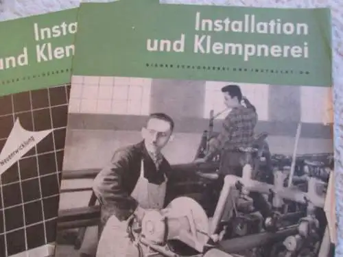 7x Zeitung Zeitschrift Installation und Klempnerei DDR Berlin 1958 1959