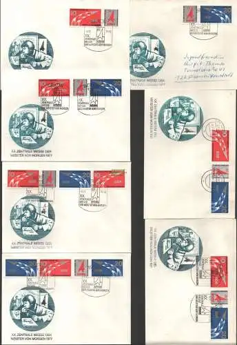 B-14615 10x DDR FDC 1977 2268 2269 ZD Kombination sehr seltener privater FDC