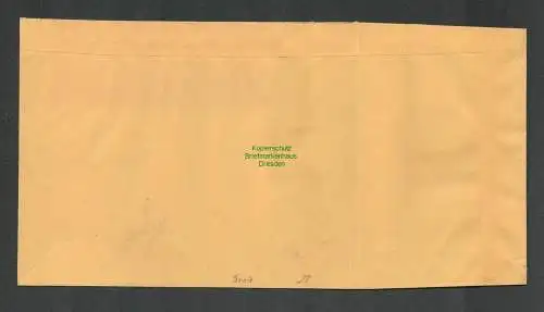 B5307 DDR Dienst 23 Brief Drucksache jena 1957 seltene Einzelfrankatur