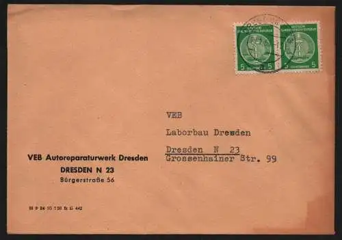 B13022 DDR Dienst Dresden 1959 VEB Autoreperaturwerk