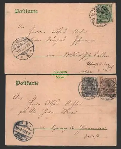 149261 2 AK Dresden Plauen Hoher Stein 1904 Verlag C. Schwager Nachfolger