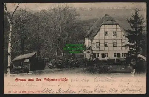 149894 AK Schonermühle bei Dresden 1903 Zschoner Mühle Zschonergrund