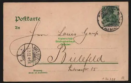 150388 AK Litho Dresden 1902 Garnisonkirche Verlag Bruno Bürger & Ottillie 1042