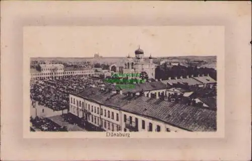 154737 AK Daugavpils Dünaburg Lettland Feldpost 1918 Russische Kirche