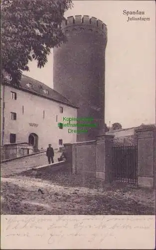 154732 Ansichtskarte Berlin Spandau 1916 Juliusturm
