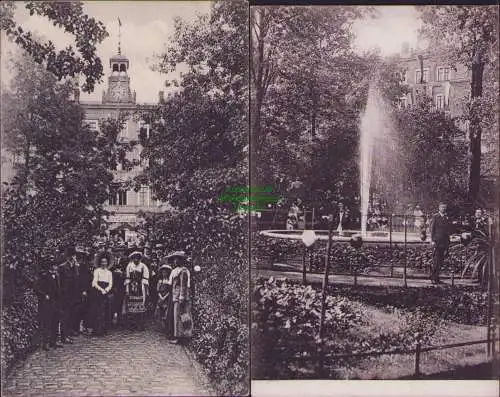 154726 2 AK Mittweida Offizielle Anlagen Fest Postkarte u 1913 Restaurant Garten