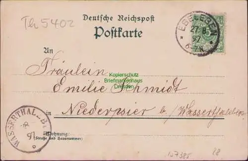 157385 AK Ebeleben Vorläufer 1897 Schloss Verlag Junge